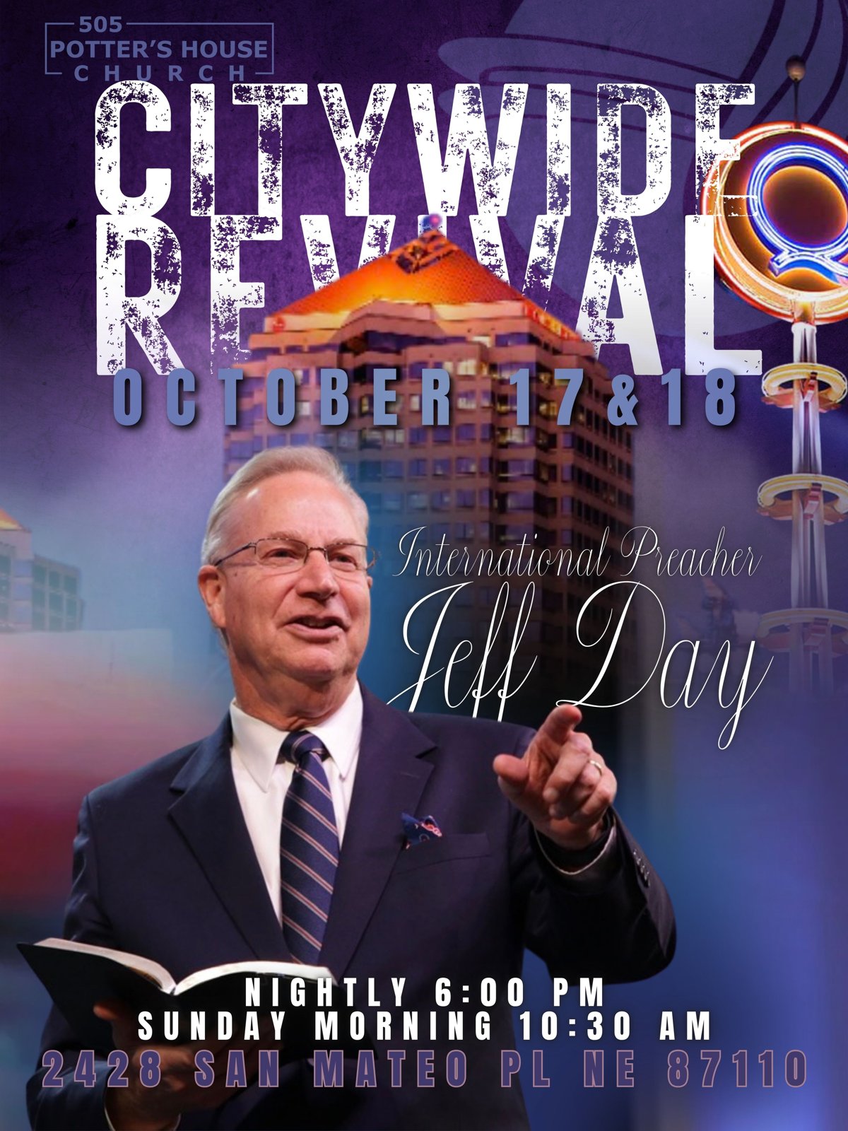Citywide Revival, October 17 & 18, with International Preacher Jeff Day