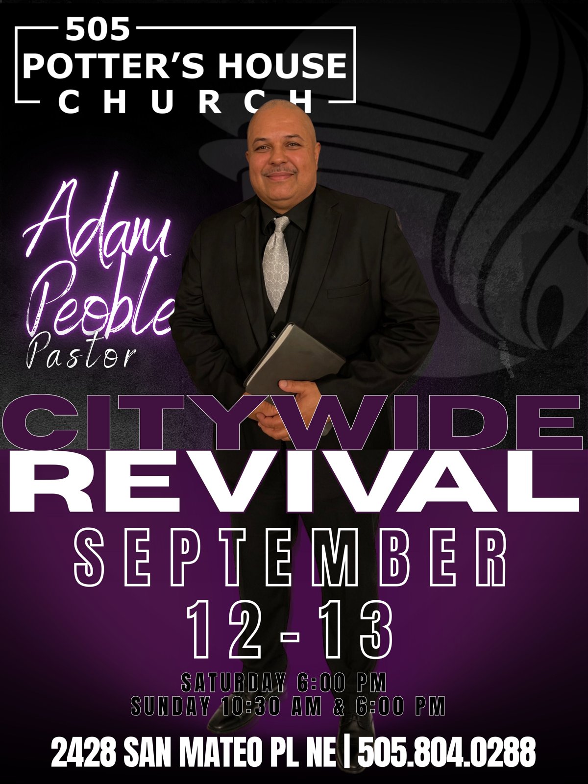 Citywide Revival, September 12 & 13, with Pastor Adam Peoble